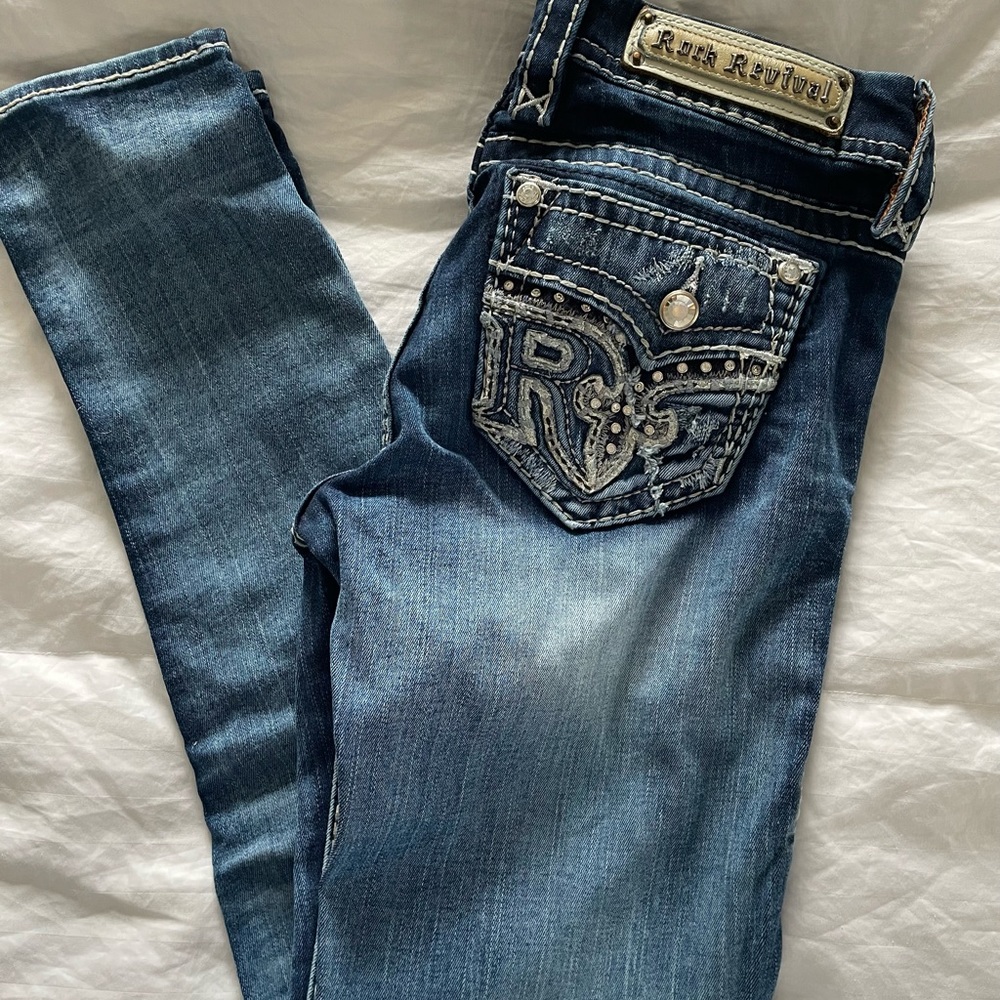 Womens rock revival jeans